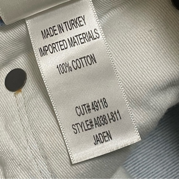 Agolde Shorts Womens Jaden Blue Denim High Rise Distressed Grunge Cut Off sz 24 - Picture 7 of 9